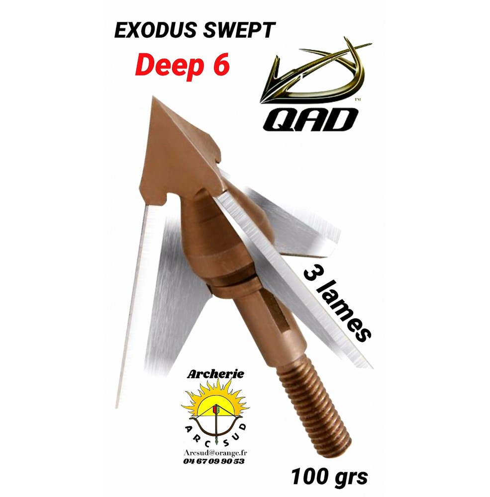 Qad lame exodus swept deep 6  (pack de 3)