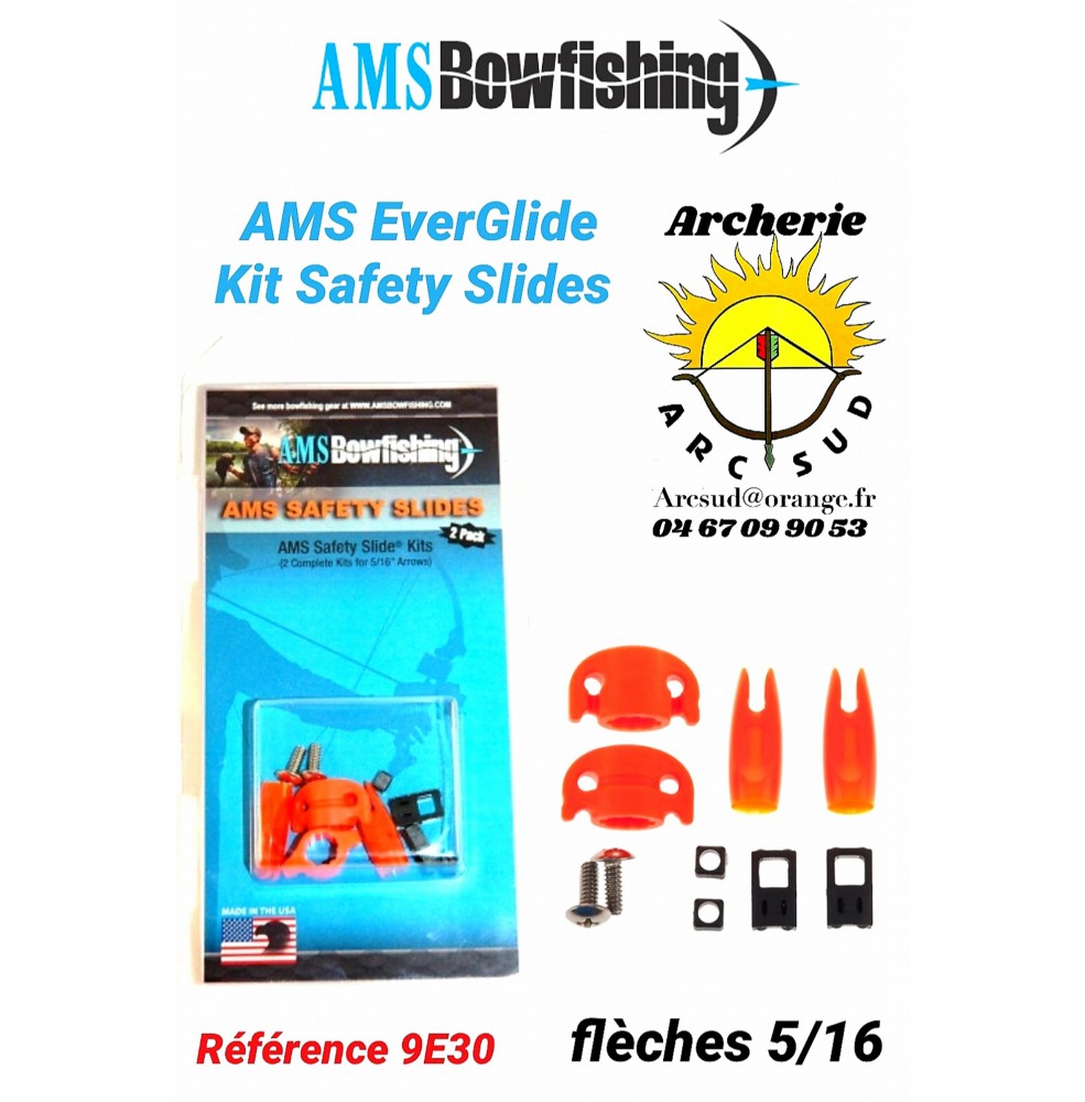 ams safety slide encoche (pack 2 pièces ) ref 9e30