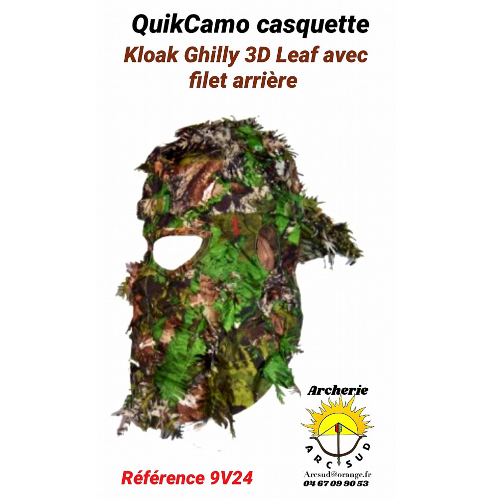 Quik-Camo casquette kloak ghilly 3d ref 9v24