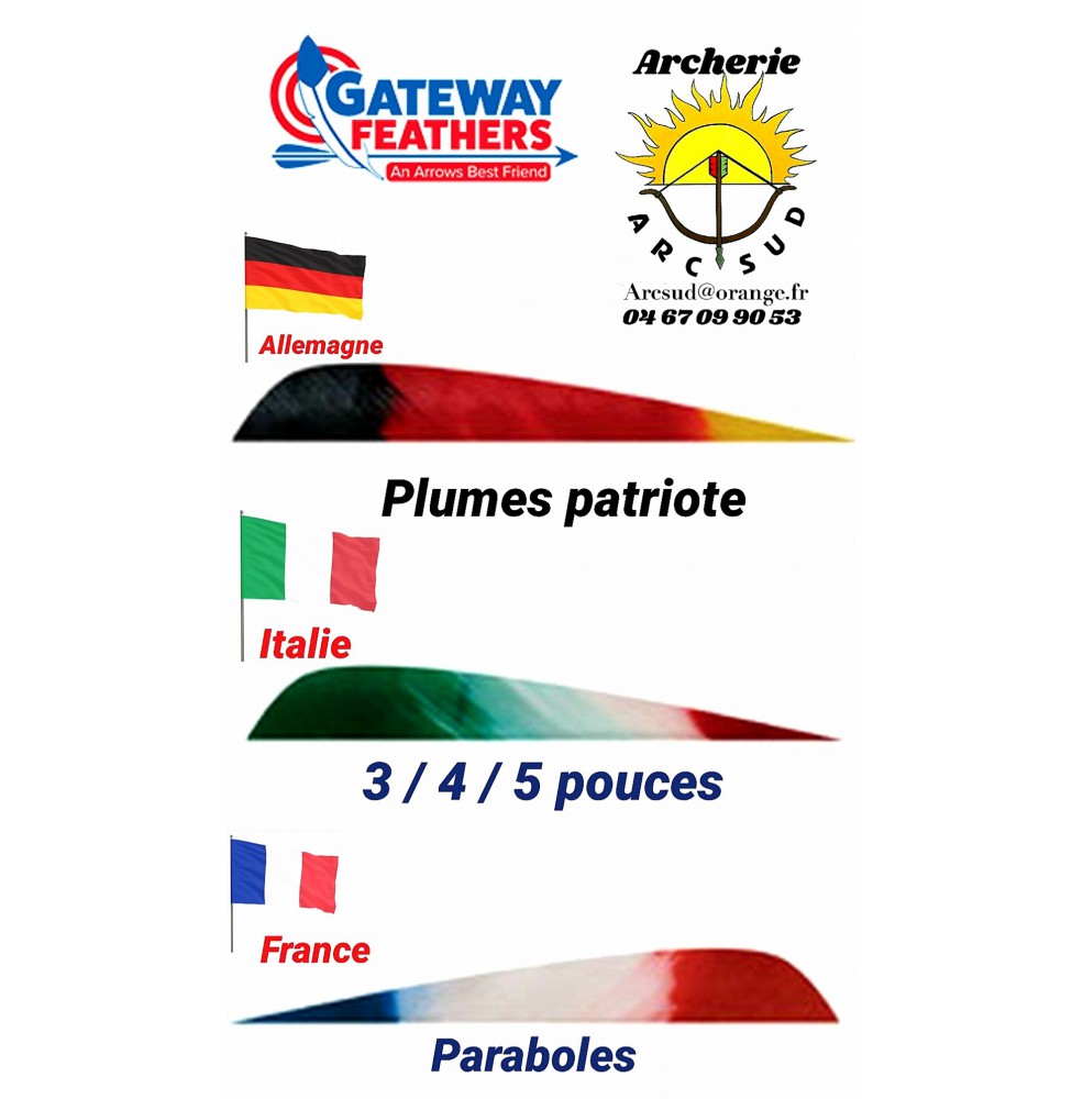gateway plumes 5 pouces patriot