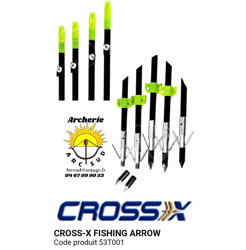 Cross x flèches de pêche 53t001