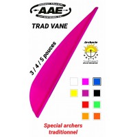 aae plumes plastique trad vane (pack de 50)