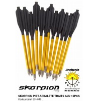 Skorpion traits pistolet arbalète alu 53h849 (pack 12)