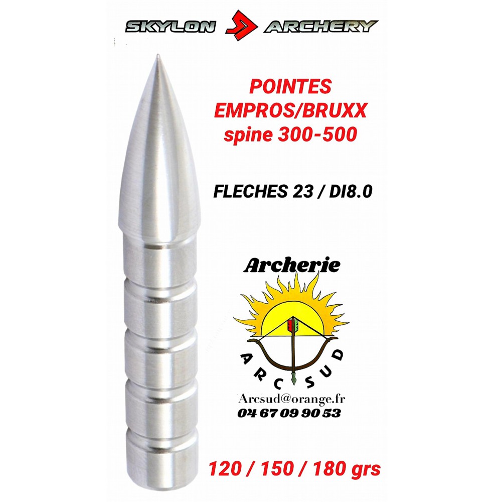 Skylon archery pointes empros/bruxx  23 dia 8.0 (par 6)