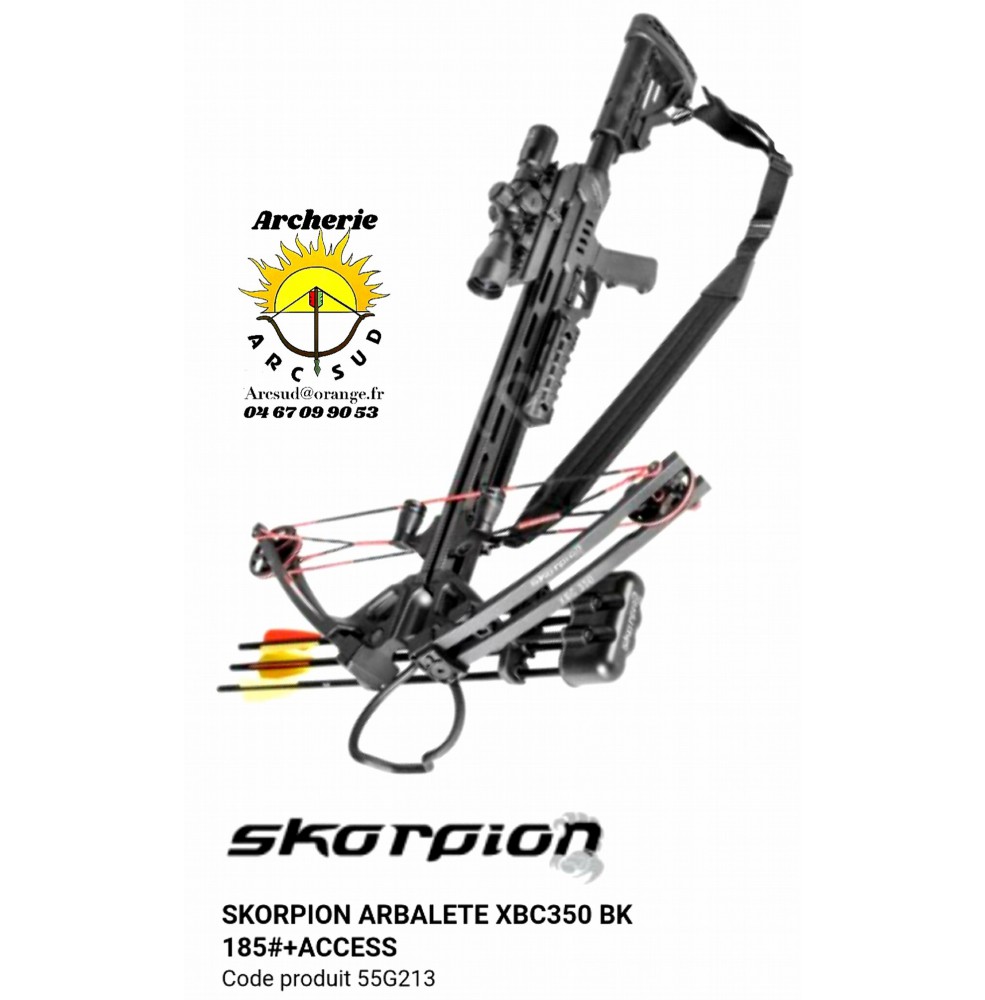 Skorpion arbalète xbc 350 noir avec accessoires 55g213