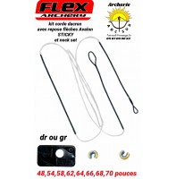 Kit corde dacron flex archery (repose flèches avalon +nock set)