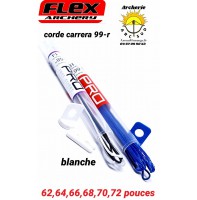 Flex archery cordes carrera 99r (blanche)