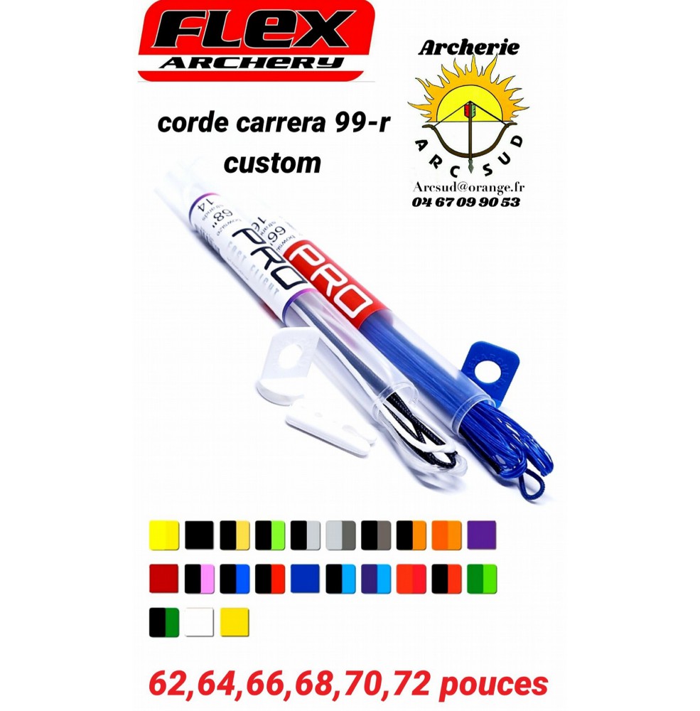 Flex archery cordes carrera 99r custom