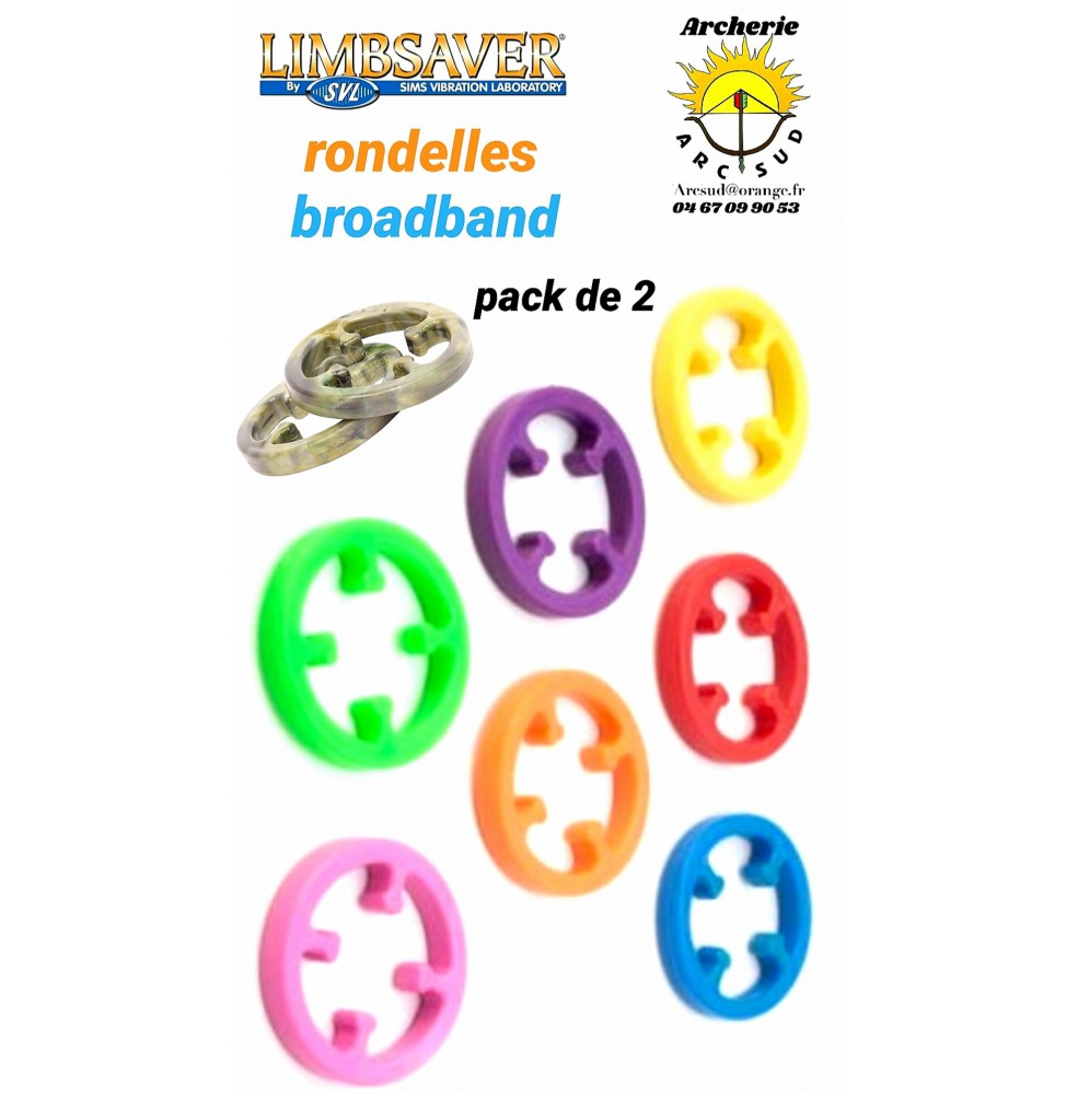 Limbsaver rondelles broadband (pack de 2)