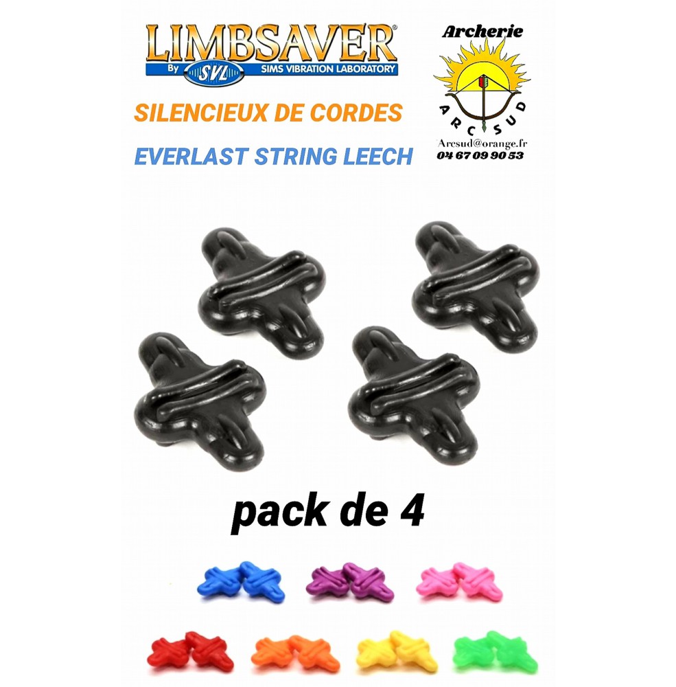 Limbsaver amortiseur de corde everlast leech (par 4)