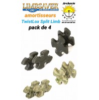 Limbsaver amortiseur twistlox split limb (pack de 4)