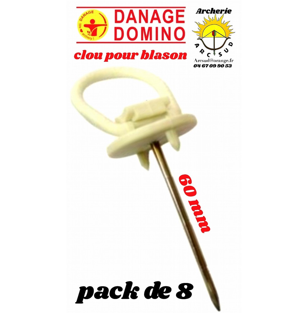 Danage clou pour blason (pack de 8)