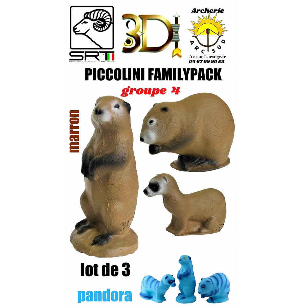 3di bêtes 3d familypack (pack de 3)