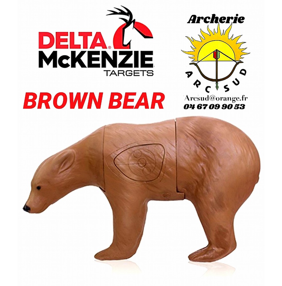 Delta mckenzie bêtes 3d brown bear