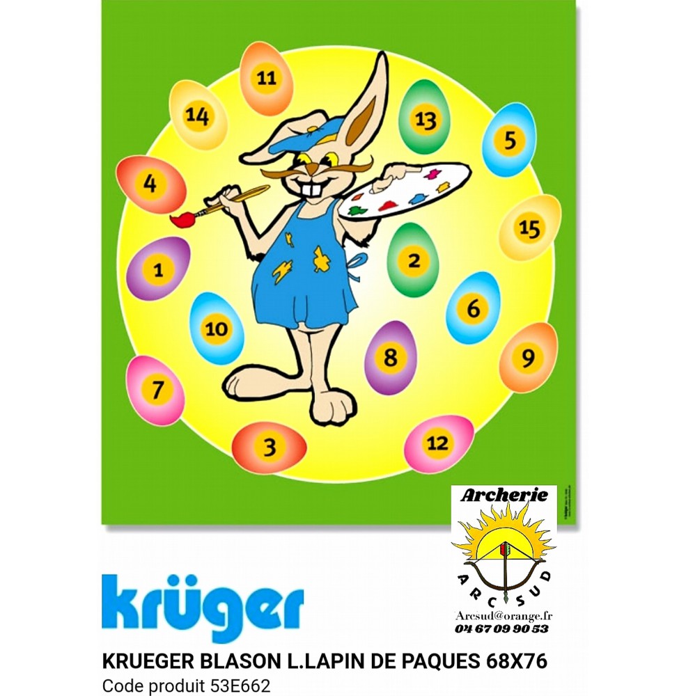 Kruger blason loisir lapin de pâques 53e662