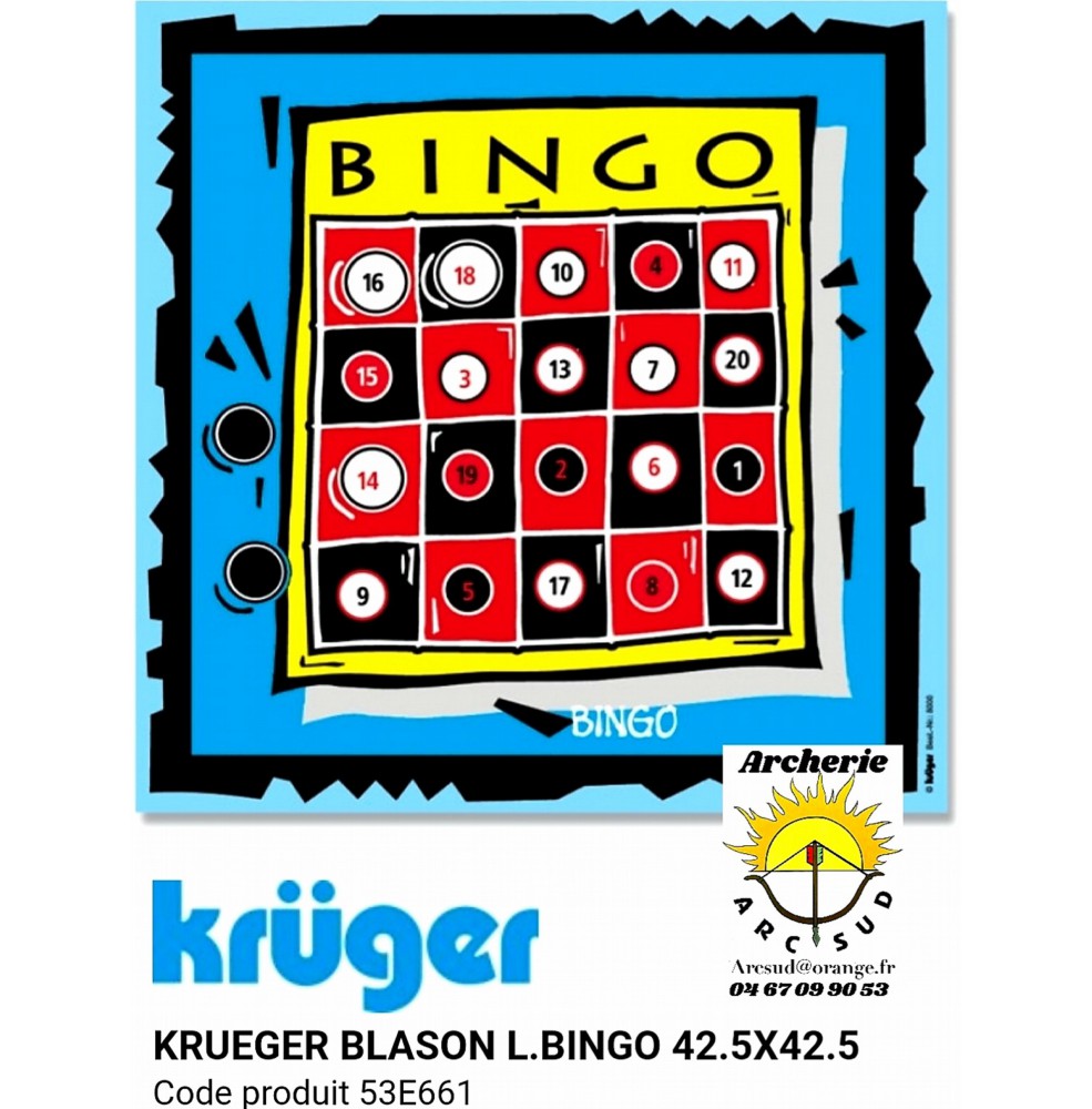 Kruger blason loisir bingo 53e661