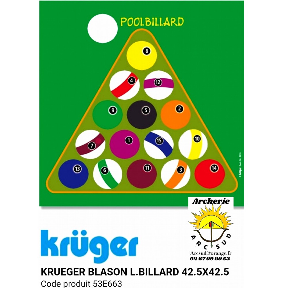 Kruger blason loisir billard 53e663