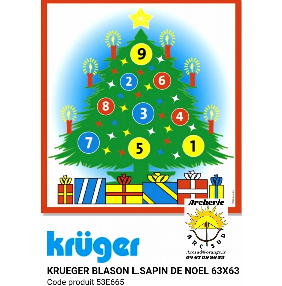 Kruger blason loisir sapin de Noël 53e665