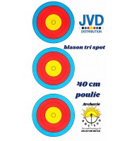 jvd blason tri spot 40 cm ( 10 poulie )