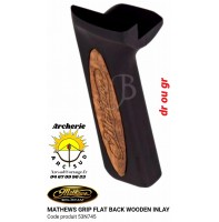 Mathews grip flat noir/bois inlay 53n745