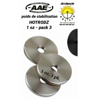 aae poids de stabilisation disque hotrodz 1 oz (pack de 3)