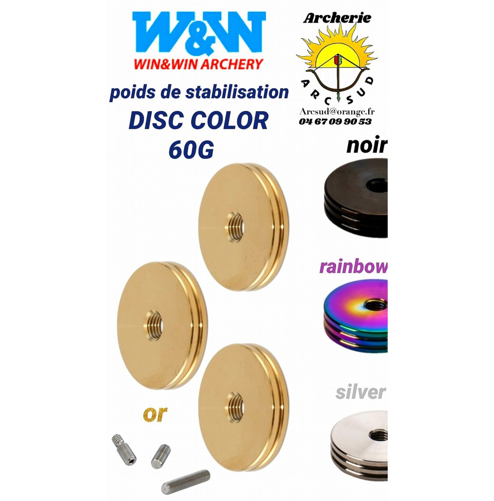 win win poids de stabilisation disc color 60 grammes