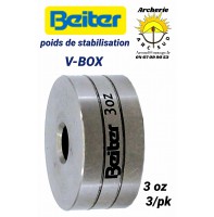 Beiter poids de stabilisation v box disque 3 oz (pack de 3)