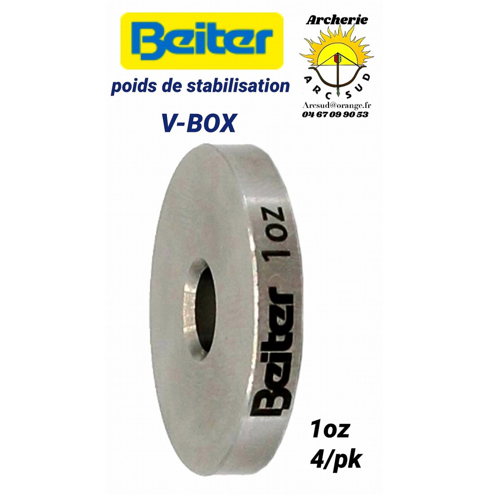 Beiter poids de stabilisation v box disque 1 oz (pack de 4)