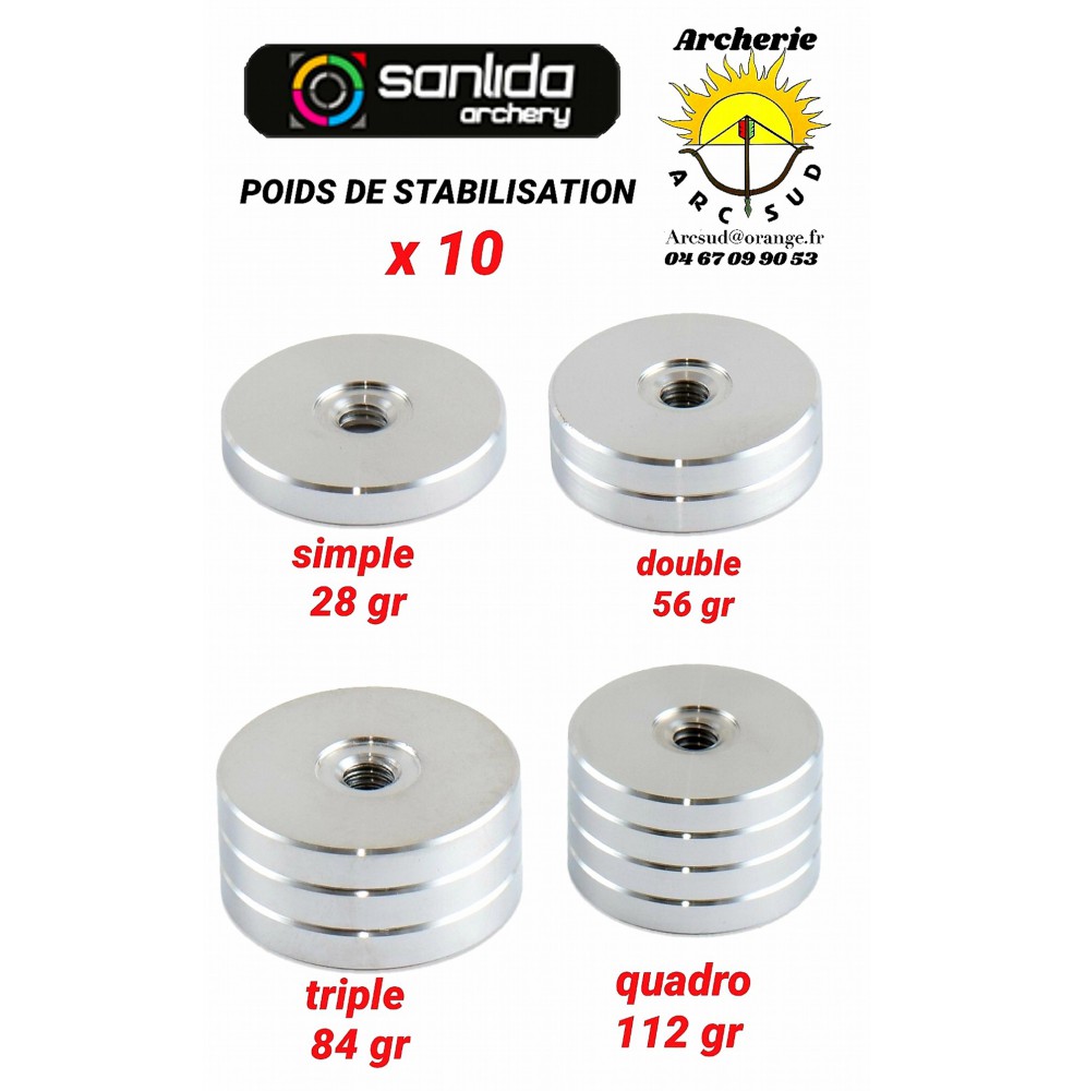 Sanlida poids disque x 10