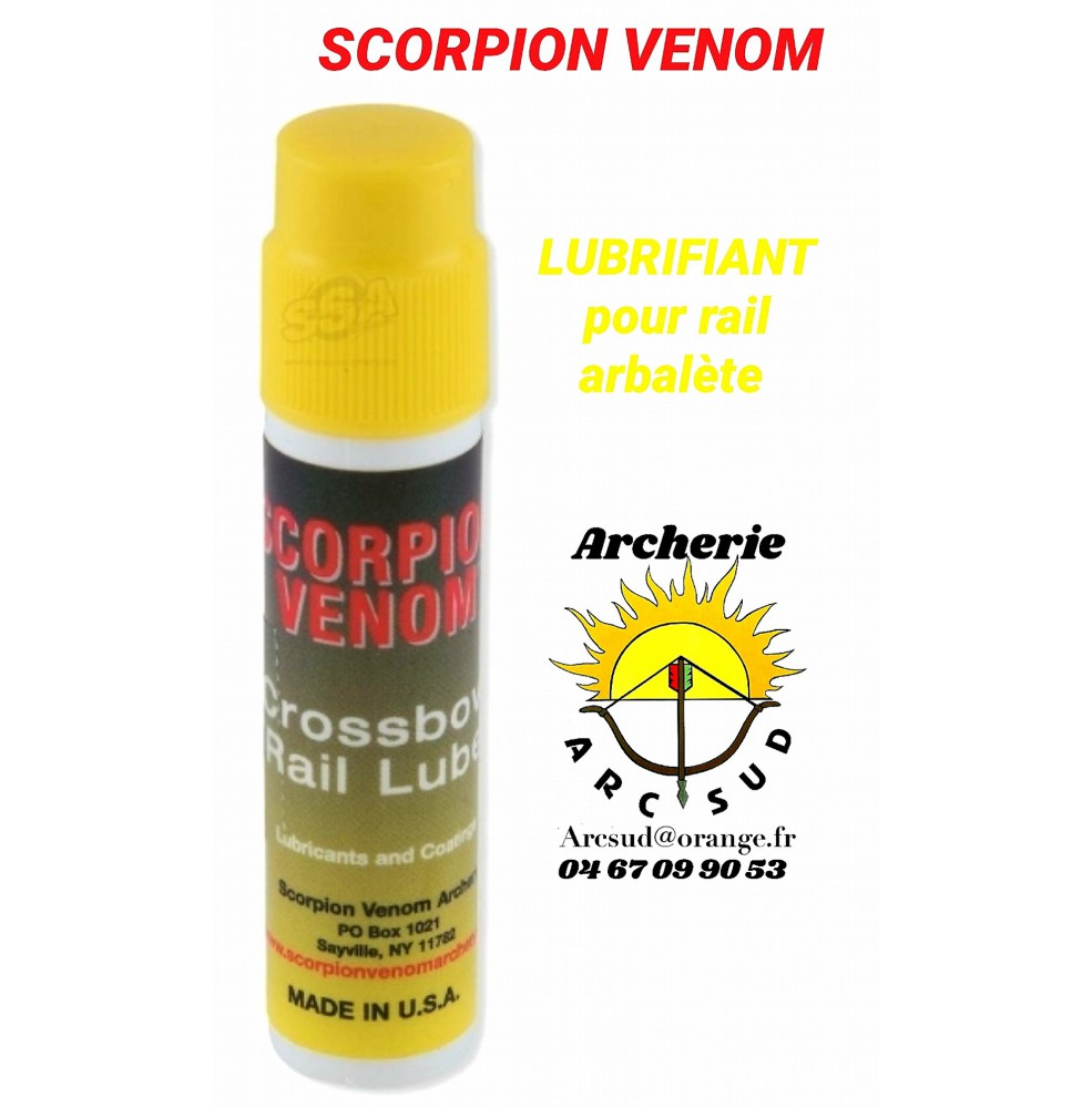Scorpion venom lubrifiant pour rail d'arbalète
