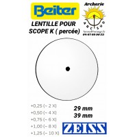 Beiter lentille pour scope (verre percée)