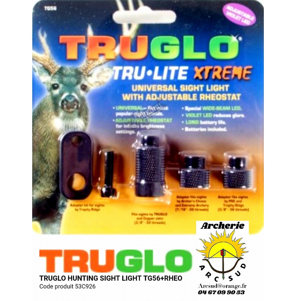 truglo led viseur de chasse tg 56 + rheo 53c926