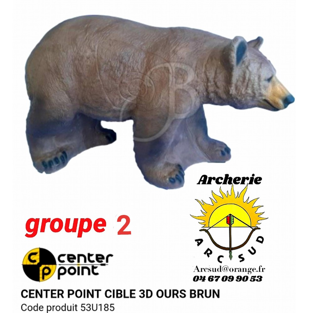 C point bête 3d ours brun 53u185