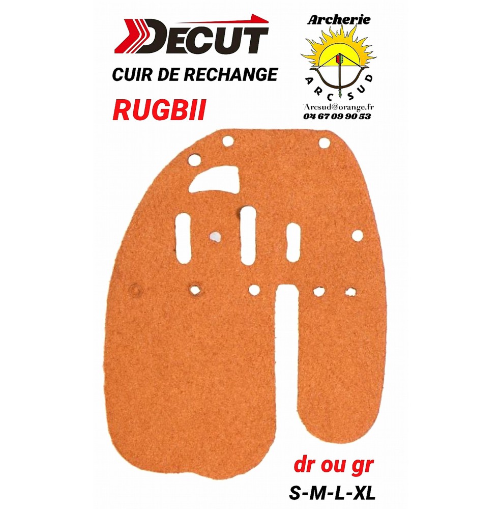 Decut rechange cuir palette rugbii (back-arriere)