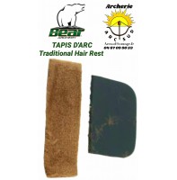 Bear tapis d'arc traditional hair rest