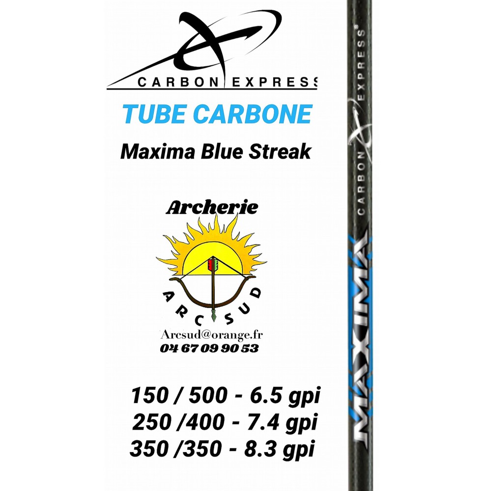 carbon express tube maxima blue steak