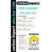 Carbon impact tube carbon ultra fast vert  (avec pointes et encohes )