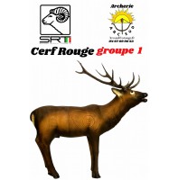 Srt bêtes 3D cerf rouge