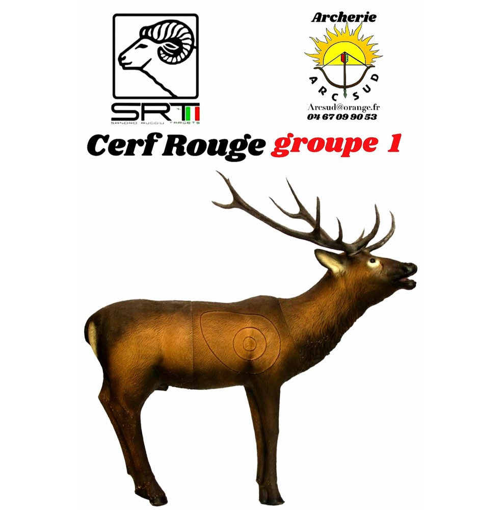 Srt bêtes 3D cerf rouge