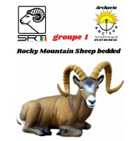 Srt bêtes 3D rocky mountain Sheep bedded