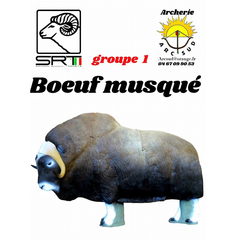 Srt bêtes 3D bœuf musqué