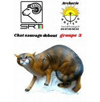 Srt bêtes 3D chat sauvage debout