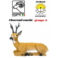 Srt bêtes 3D chevreuil couchè