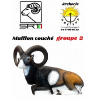 Srt bêtes 3D mufflon couché