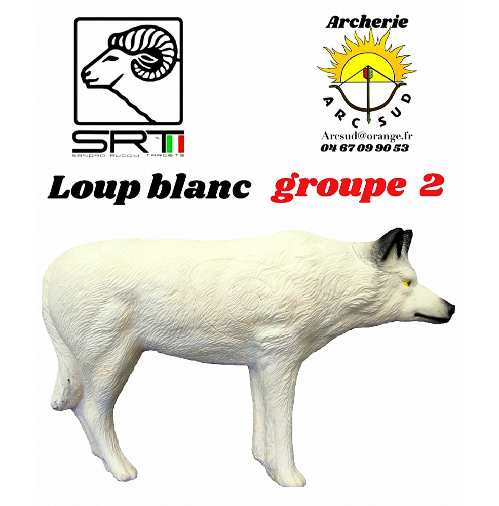 Srt bêtes 3D loup blanc