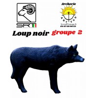 Srt bêtes 3D loup noir