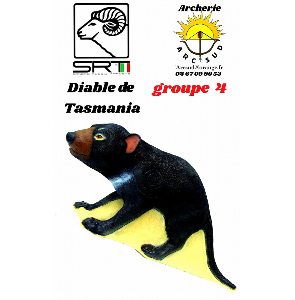 Srt bêtes 3D diable de Tasmanie