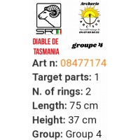 Srt bêtes 3D diable de Tasmanie