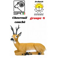 Srt bêtes 3D chevreuil couchè