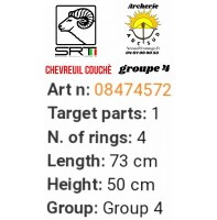 Srt bêtes 3D chevreuil couchè